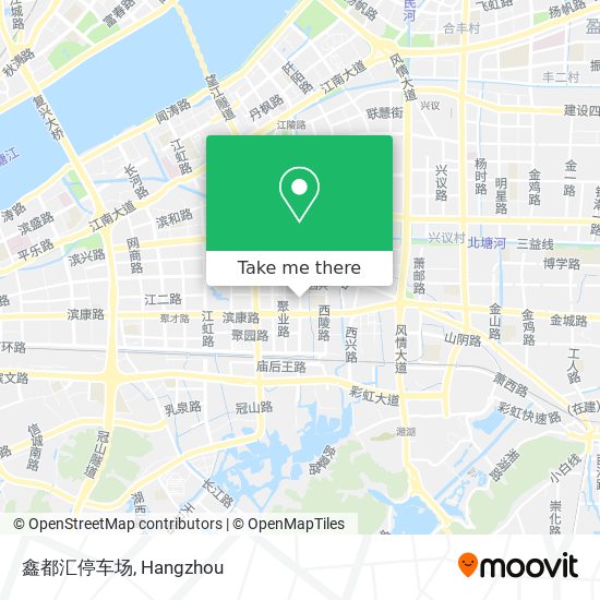 鑫都汇停车场 map
