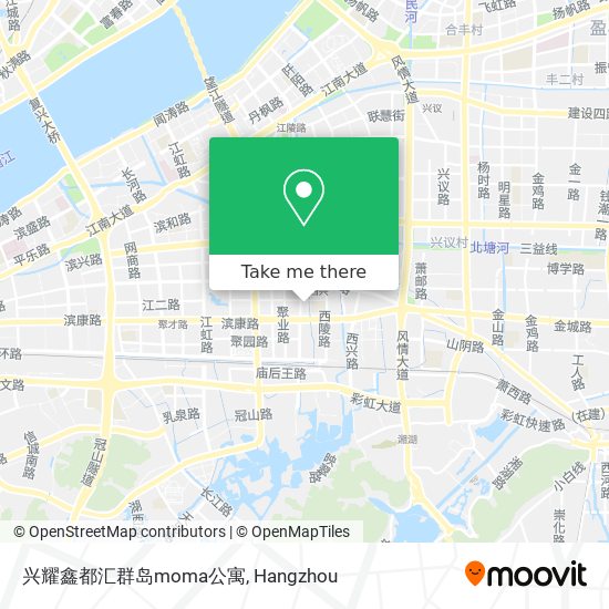 兴耀鑫都汇群岛moma公寓 map