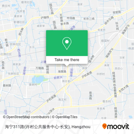 海宁311路(许村公共服务中心-长安) map