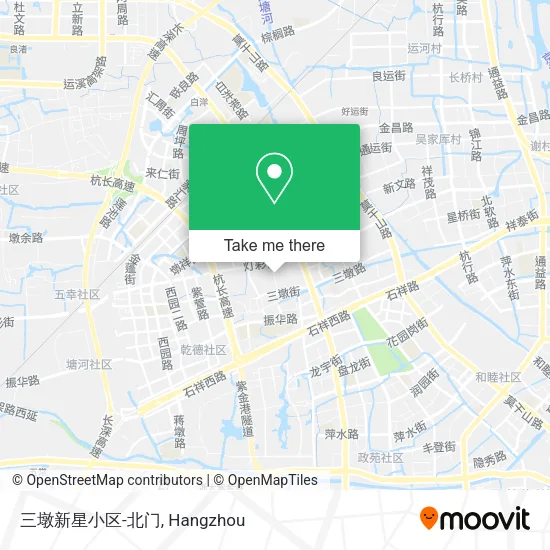 三墩新星小区-北门 map