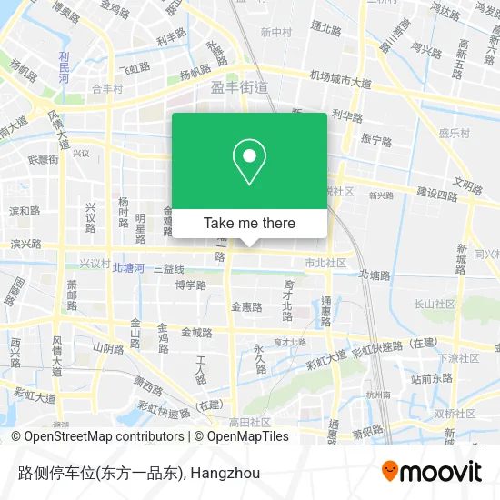 路侧停车位(东方一品东) map