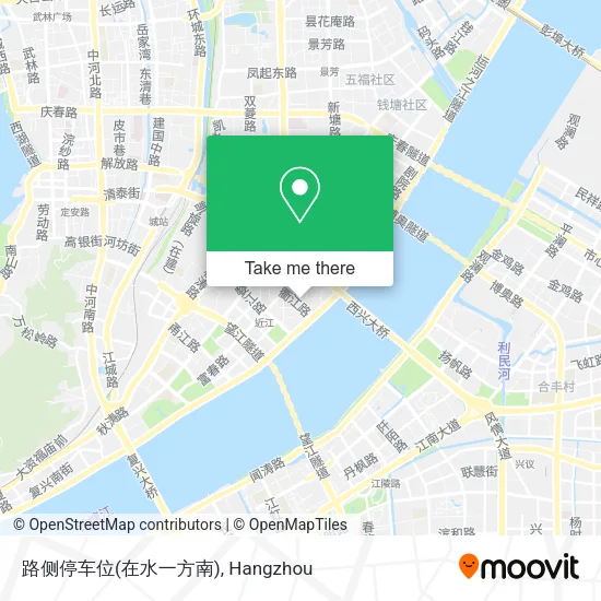 路侧停车位(在水一方南) map