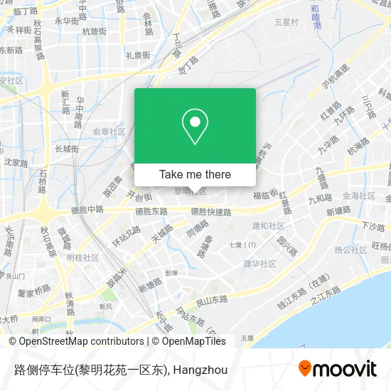 路侧停车位(黎明花苑一区东) map