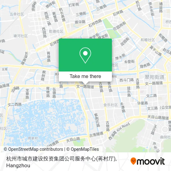 杭州市城市建设投资集团公司服务中心(蒋村厅) map