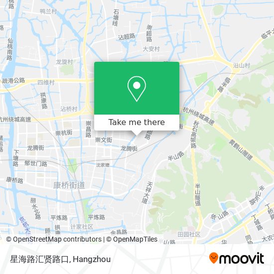 星海路汇贤路口 map
