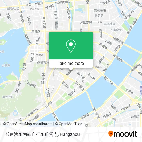 长途汽车南站自行车租赁点 map