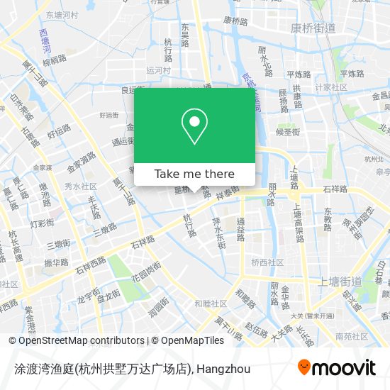涂渡湾渔庭(杭州拱墅万达广场店) map