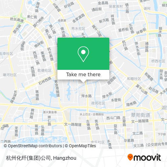杭州化纤(集团)公司 map