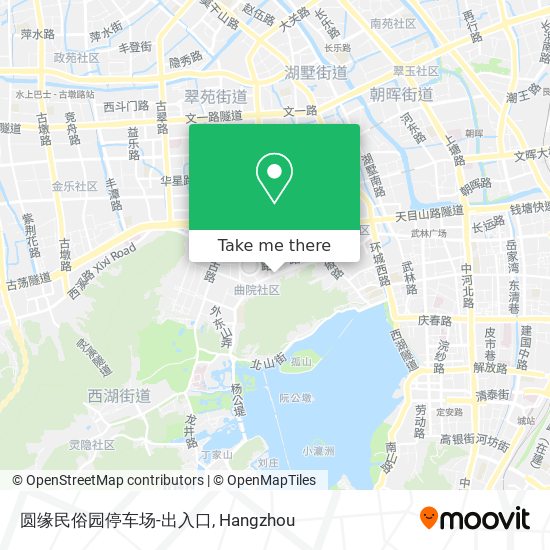 圆缘民俗园停车场-出入口 map