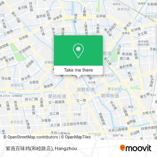 紫燕百味鸡(和睦路店) map