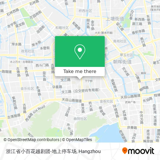 浙江省小百花越剧团-地上停车场 map