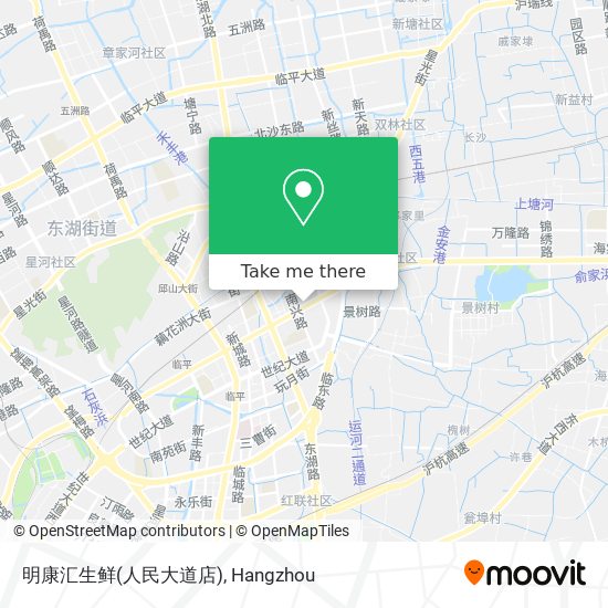 明康汇生鲜(人民大道店) map