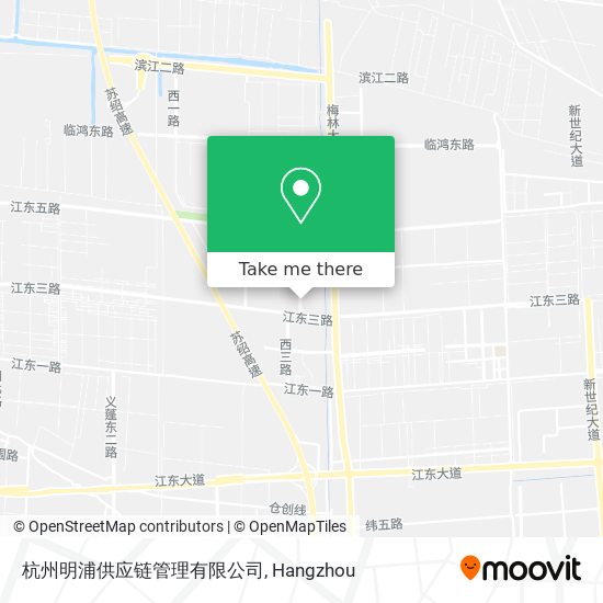 杭州明浦供应链管理有限公司 map