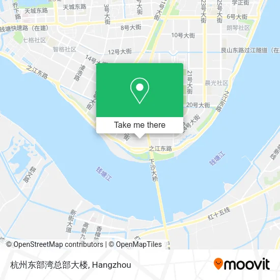 杭州东部湾总部大楼 map