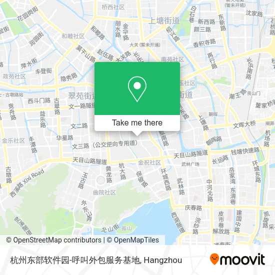 杭州东部软件园-呼叫外包服务基地 map