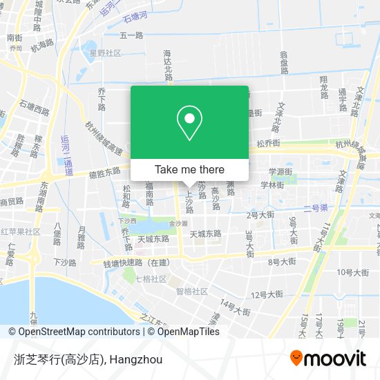 浙芝琴行(高沙店) map