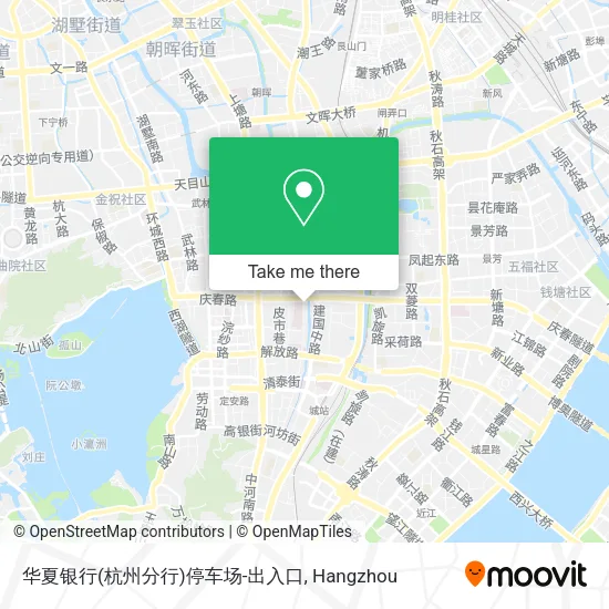 华夏银行(杭州分行)停车场-出入口 map