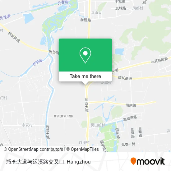 瓶仓大道与运溪路交叉口 map