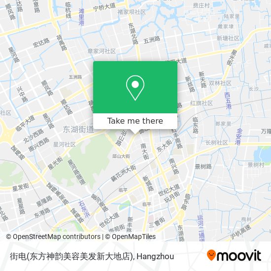 街电(东方神韵美容美发新大地店) map