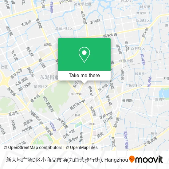 新大地广场D区小商品市场(九曲营步行街) map