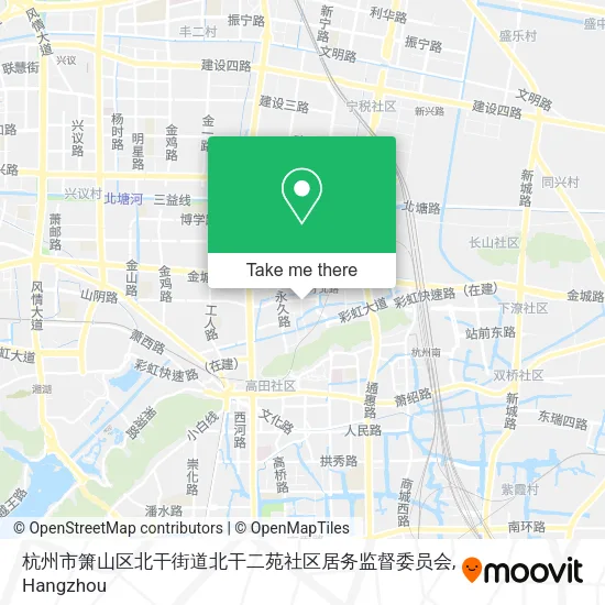 杭州市箫山区北干街道北干二苑社区居务监督委员会 map