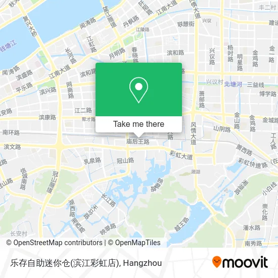 乐存自助迷你仓(滨江彩虹店) map