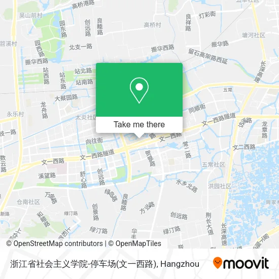 浙江省社会主义学院-停车场(文一西路) map