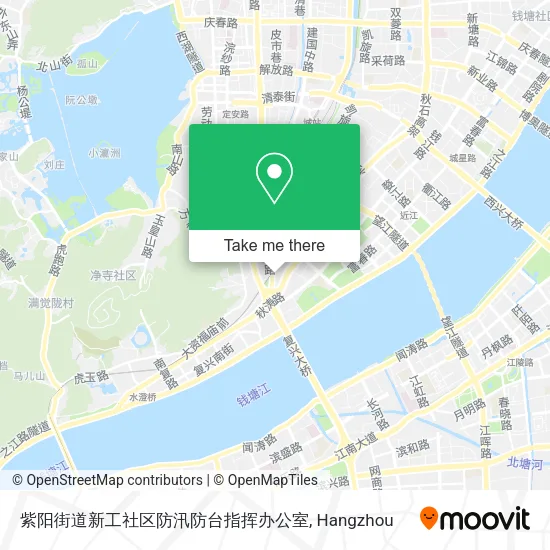 紫阳街道新工社区防汛防台指挥办公室 map