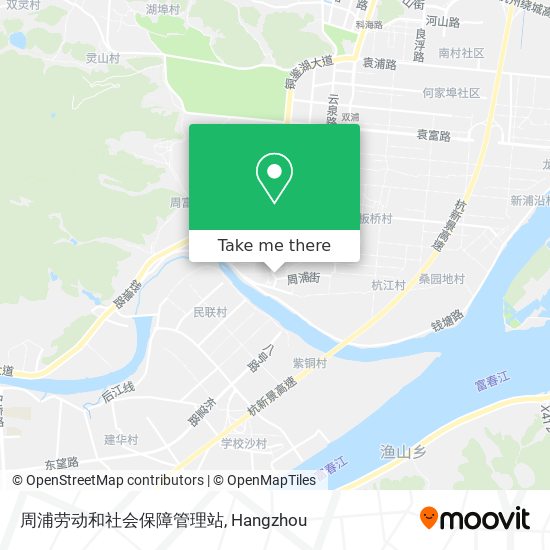 周浦劳动和社会保障管理站 map