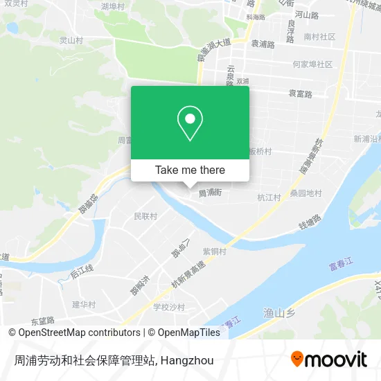 周浦劳动和社会保障管理站 map