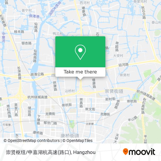 崇贤枢纽/申嘉湖杭高速(路口) map