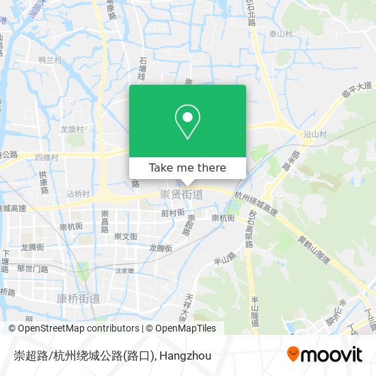 崇超路/杭州绕城公路(路口) map