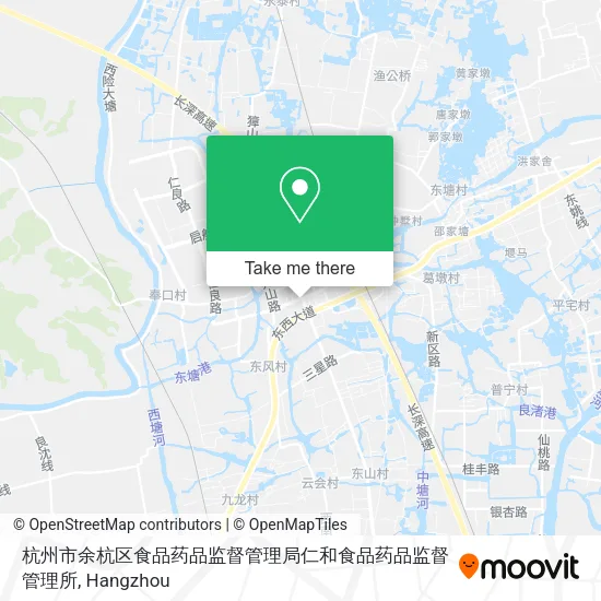 杭州市余杭区食品药品监督管理局仁和食品药品监督管理所 map