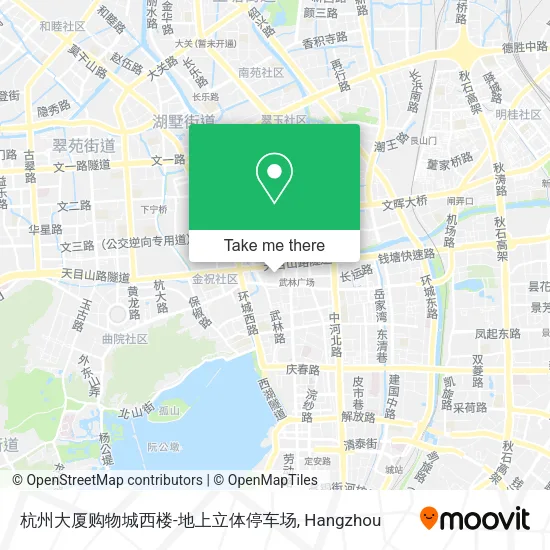 杭州大厦购物城西楼-地上立体停车场 map