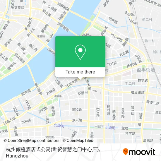 杭州倾橙酒店式公寓(世贸智慧之门中心店) map