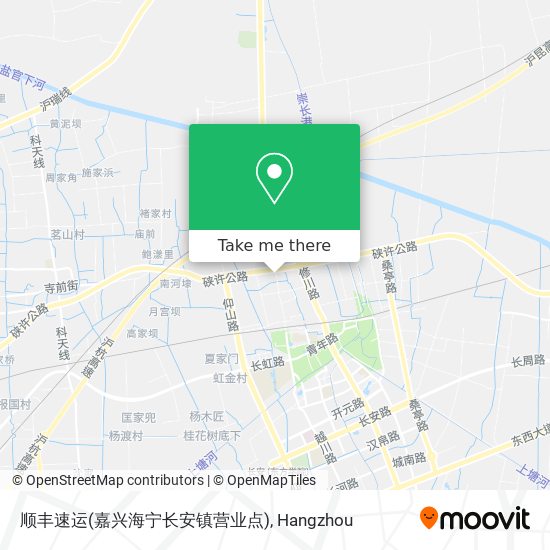 顺丰速运(嘉兴海宁长安镇营业点) map
