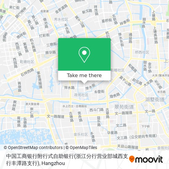 中国工商银行附行式自助银行(浙江分行营业部城西支行丰潭路支行) map