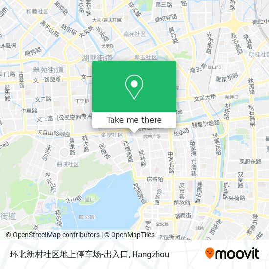 环北新村社区地上停车场-出入口 map