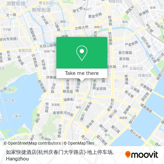 如家快捷酒店(杭州庆春门大学路店)-地上停车场 map