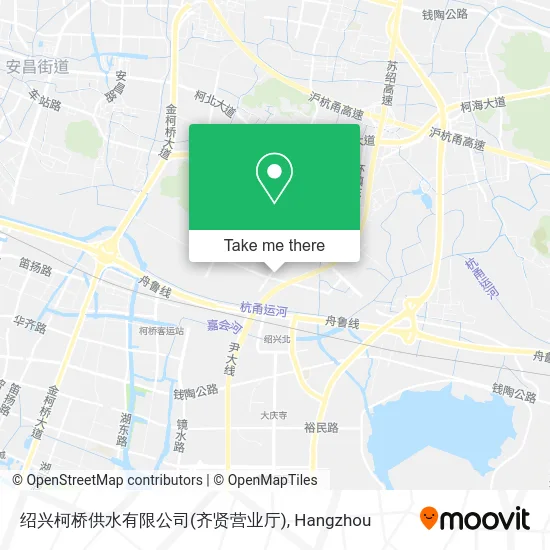 绍兴柯桥供水有限公司(齐贤营业厅) map