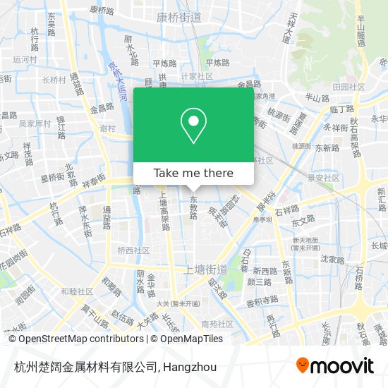 杭州楚阔金属材料有限公司 map