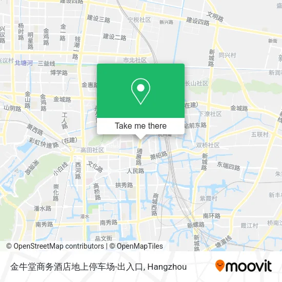 金牛堂商务酒店地上停车场-出入口 map