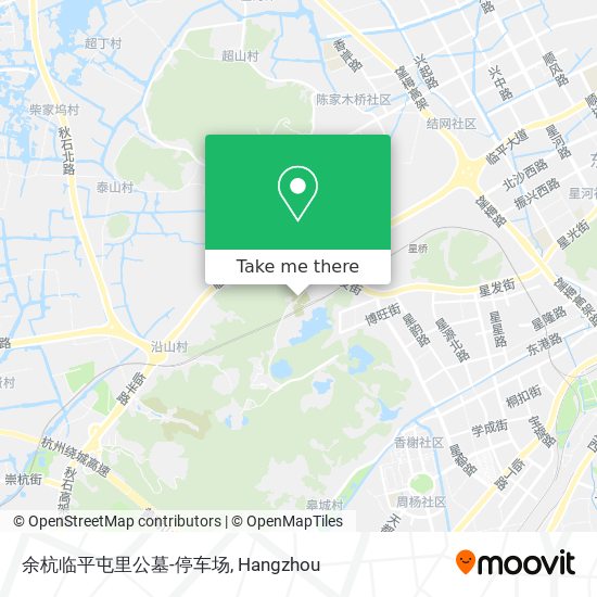 余杭临平屯里公墓-停车场 map
