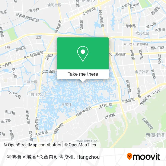 河渚街区域-纪念章自动售货机 map