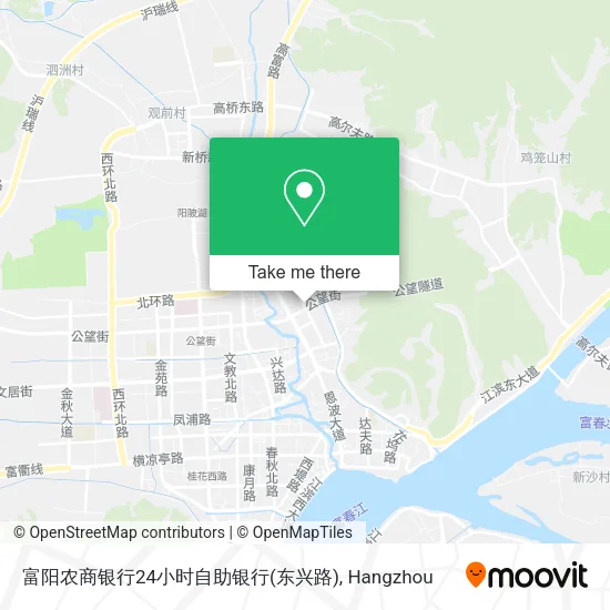 富阳农商银行24小时自助银行(东兴路) map