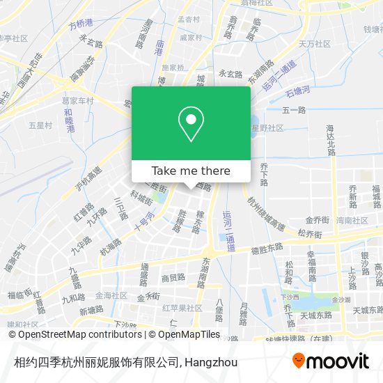 相约四季杭州丽妮服饰有限公司 map