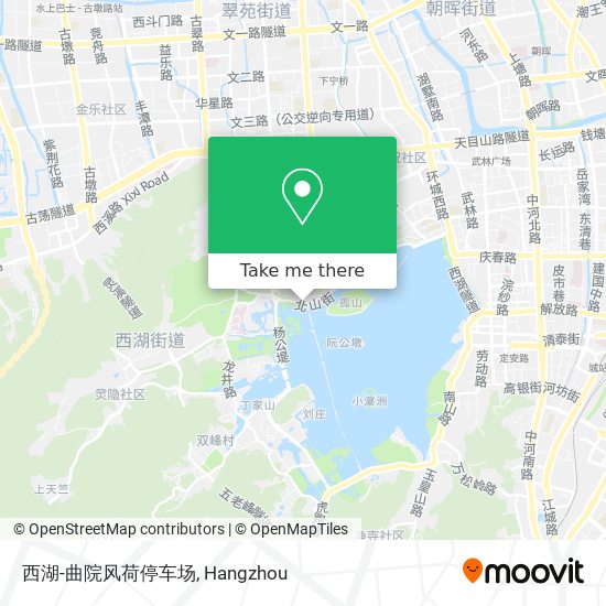 西湖-曲院风荷停车场 map