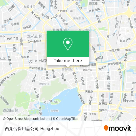 西湖劳保用品公司 map