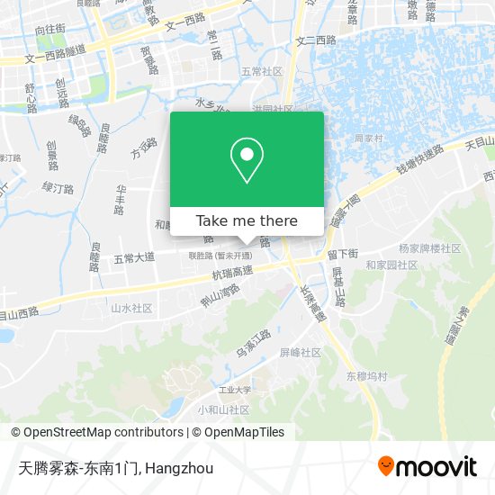 天腾雾森-东南1门 map