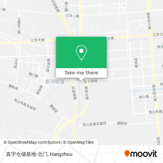 真宇仓储基地-北门 map